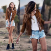 2016 new designer natural brown leather jacket women soft pu leather coat laies tassel motorcycle jacket chaqueta de cuero mujer