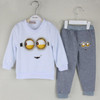 2016 New baby boy clothes sets cartoon casual kids minions suits infant girl children clothing set 2pcs T shirt+pants 2016 New baby boy clothes sets cartoon casual kids minions suits infant girl children clothing set 2pcs T shirt+pants