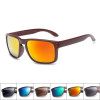 2016 Fashionable Wood Sunglasses Men Reflective Sun Glasses Outdoors Square Eyewear Gafas De Sol Oculos De Sol Feminino