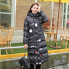 2016 Fashion winter cotton padded jacket  Slim thick stars print Women jacket Parker warm Women winter jacket g026