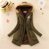 2016 Fashion Thicken Warm Winter Fur Collar Coats Jackets for Women Women's Long Parka Plus Size Parka Hoodies