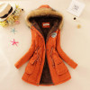2016 Fashion Thicken Warm Winter Fur Collar Coats Jackets for Women Women's Long Parka Plus Size Parka Hoodies