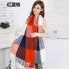 2016 Fashion cashmere scarf Women Wool Winter Scarf Women Spain Plaid Scarf Thick Brand Shawls and Scarves foulard