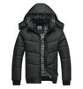 2016 Fashion Brand New Men Winter Black Down Jacket Warm Hooded Down-jackets High Quality Outwear Parka Coat Overcoat