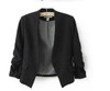 2016 Fashion Basic Jacket Blazer Women Suit Cardigan Puff Sleeve Ladies Autumn Plus Size Brand Coats Casual blazer female