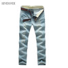2016 fahion Ripped Denim Pant Knee Hole Zipper Biker Jeans Men Slim Skinny Destroyed Torn Jean Pants fear of god jeans CHOLYL