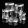 Cosmetic Mini Travel Empty Bottle Jar Round Aluminum Cover Plastic Lip Balm Make-up Bottling Box Makeup Cosmetic Face Cream Jar