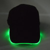 Coromose LED Light Flash Baseball Cap Fashion LED Lighted Glow Club Party Black Fabric Travel Hat Baseball Cap FGM04