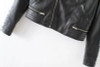 Cool Motorcycle Jackets Womens Leather Coats 2016 Winter Letters Graffiti Leather Jacket Women BF Style chaquetas de cuero mujer