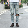 Cool Mens Hip Hop Jeans Skinny Pencil Men Kanye West Denim Pants Destroyed Distressed Ripped Jeans With Holes For Men Cool Mens Hip Hop Jeans Skinny Pencil Men Kanye West Denim Pants Destroyed Distressed Ripped Jeans With Holes For Men