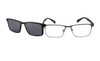 Cool Men Polarized Clip On Sunglasses Magnetic Sunglasses Prescription Eyeglasses Frame Metal Optical Frame With TR90 Legs 9913