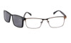 Cool Men Polarized Clip On Sunglasses Magnetic Sunglasses Prescription Eyeglasses Frame Metal Optical Frame With TR90 Legs 9913