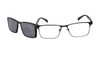 Cool Men Polarized Clip On Sunglasses Magnetic Sunglasses Prescription Eyeglasses Frame Metal Optical Frame With TR90 Legs 9913