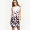 2017 New Summer Style Bodycon Dresses Vintage Ladies Sexy Floral Print Sleeveless O Neck Elegant Women Dress