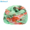 2017 New Summer Rose Womens Voile Long Scarves Beach Chiffon Shawl Scarf Amazing