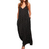 2017 New Summer Dress Fashion Women Dress Strapless Dot Loose Beach Long Maxi Dress Vintage Vestidos Plus Size