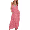 2017 New Summer Dress Fashion Women Dress Strapless Dot Loose Beach Long Maxi Dress Vintage Vestidos Plus Size