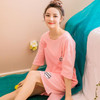2017 New Summer Cotton Nightgown Female Korean Cute Print Sleepshirts Short Sleeve Women Sexy Home Clothing Sleepwear Nightdress