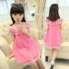 2017 New Summer Costume Girls Princess Dress Children's Evening Clothing Kids Chiffon Lace Dresses Baby Girl Party Pearl Dress