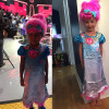 2017 New Summer Carnival Costume Trolls Dress For Kids Poppy Lace Dress Baby Girls Moana clothes Children Vaiana Party Dress