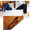 2016 Winter Jeans Women Gold Fleeces Inside Warm Jeans Solid Skinny Denim Pencil Pants Low Waist Trousers P8022