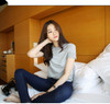 2016 Winter Jeans Women Gold Fleeces Inside Warm Jeans Solid Skinny Denim Pencil Pants Low Waist Trousers P8022