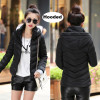 2016 Winter Jacket women Plus Size Womens Parkas Thicken Outerwear solid hooded Coats Short Female Slim Cotton padded basic tops