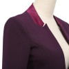 2016 Winter fashion slim long sleeve jacket OL business formal Blazers women office plus size work wear coat navy blue black pur