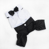 2016 Western Style Mens Suit for Pet Dog Clothes Festival T Shirt Wedding Dog Suit & Bow Tie Puppy Dog Apparel Jumsuit S-XXL