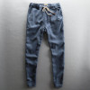 2016 Top Selling Solid Spring Summer Men Linen Pants Trousers Big Size Casual Mens Pants S-XXL