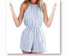 2016 Summer Women/ Girl Clubwear Striped Playsuit Bodycon Party Jumpsuit Romper