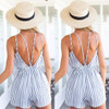 2016 Summer Women/ Girl Clubwear Striped Playsuit Bodycon Party Jumpsuit Romper