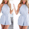 2016 Summer Women/ Girl Clubwear Striped Playsuit Bodycon Party Jumpsuit Romper