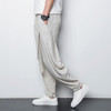 2016 summer thin breathable comfort male loose harem pants plus size Chinese style linen men's casual pants