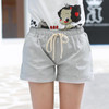 2016 Summer Style Shorts Women Candy Color Elastic With Belt  Short Women  A224