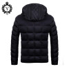 2016 New Winter Jackets Men Solid Black Male Parkas Hombre Invierno Fashion Warm Coat Hooded Zipper Outwear Clothing For Men 105