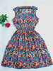 2016 new summer autumn vestidos new Korean Women casual Bohemian floral leopard sleeveless vest printed beach chiffon dress nz18