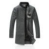 2016 new style winter Men's fashion leisure printing Men' s thick Trench coat woollen overcoat man coat jacket  size M-4XL