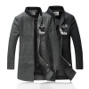2016 new style winter Men's fashion leisure printing Men' s thick Trench coat woollen overcoat man coat jacket  size M-4XL