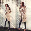 2016 new spring fashion/Casual women's Trench Coat long Outerwear loose clothes for lady good quality