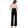 Reaqka Rompers Womens Jumpsuit 2016 Hot Black White Splicing Playsuits Wide Leg Halter Ladies Elegant Plus Size XXXL Bodysuits
