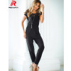 Reaqka 2017 Sexy rompers womens jumpsuit Summer lace Short sleeves Elastic High Waist Casual Woman Playsuit women Jumpsuit XXL