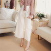 RealShe Trousers Women Fitness Clothing Women's Pants Casual Pants Women Slim Pleated Waist Ninth Wide Leg Pants