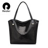 REALER brand genuine leather bag women serpentine shoulder bag ladies high quality handbag