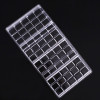 Real Polycarbonate Chocolate Bar Mold Fondant Shapes Candy Jelly Mould Plastic Baking Pastry Mould Cozinha Kitchen Tool Bakeware