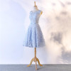 Real photos elegant light blue cocktail dresses 2017 knee length lace dresses vestidos de coctel robe de cocktail party dresses Real photos elegant light blue cocktail dresses 2017 knee length lace dresses vestidos de coctel robe de cocktail party dresses