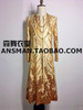 S-5XL 2017 NEW Men's slim Male DJ singer bigbang GD Golden color embroidery long umbrella coat Men plus size costumes clothing