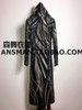 S-5XL 2017 NEW Men's slim Male DJ singer bigbang GD Black gold sequins cloak long coat Men plus size costumes clothing