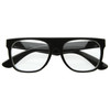 Retro Super Hipster Flat Top Horned Rim Clear Lens Glasses 8070