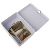 Retro Storage Box Lock Case Tea Candy Storage Tin Box Coin Box Home Office Jewelry Container Maquiagem Sundries Desk Organizer